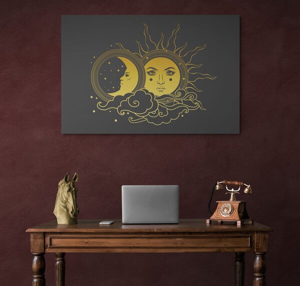 Stampa su tela – Armonia tra sole e luna