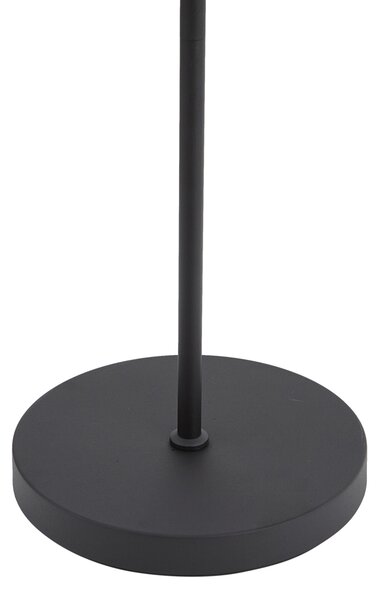 Lampada da terra moderna nera con LED dimmerabile a 3 livelli ricaricabile - Statler