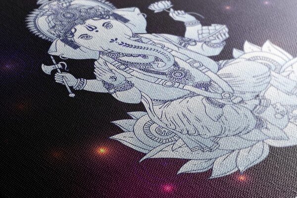Quadro su tela – Ganesha buddista