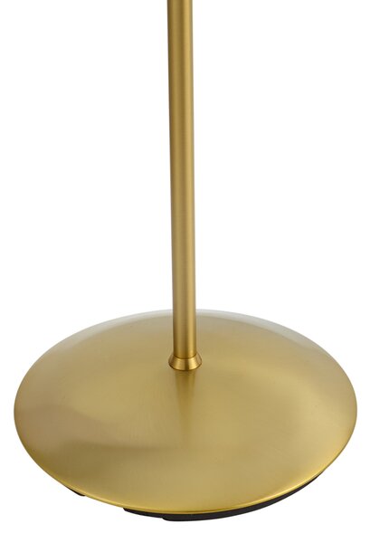 Lampada da terra moderna ottone con LED dimmerabile a 3 livelli ricaricabile - Waldorf