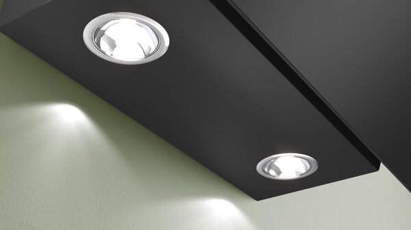 Bosch Cappa Cucina Aspirante a Parete Larghezza 60 cm Classe A Vetro colore Nero Serie 2 - DWK65DK60