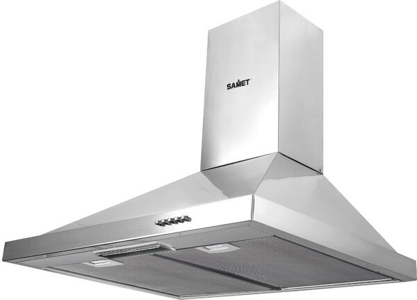Samet Cappa Cucina Aspirante a Parete Larghezza 60 cm Classe D colore Inox - Eolo60IX
