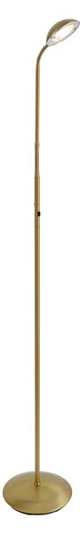 Lampada da terra moderna ottone con LED dimmerabile a 3 livelli ricaricabile - Waldorf