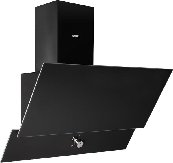 Samet Cappa Cucina Aspirante a Parete Larghezza 60 cm Classe D colore Nero - Turbine60NE