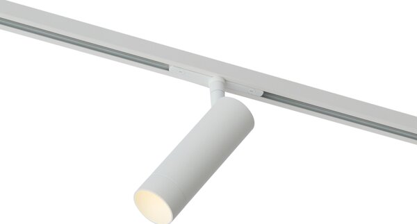 Faretto moderno bianco per sistema a binario monofase GU10 35mm - Slimline Uzzy