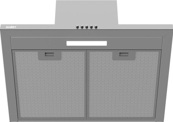Samet Cappa Cucina Aspirante a Parete Larghezza 60 cm Classe D colore Inox - Embla60IX