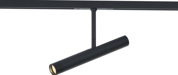 Faretto moderno nero per sistema a binario monofase - Slimline Avery