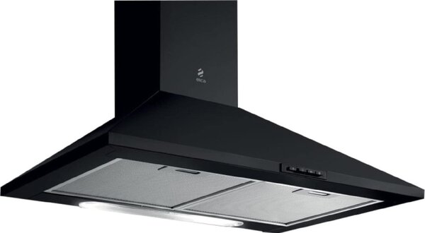 Elica Cappa Cucina Aspirante a Parete Larghezza 60 cm colore Nero - PRF0151543