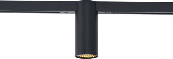Faretto moderno nero per sistema a binario monofase GU10 35mm - Slimline Nubee Honey
