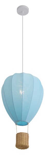 Lampada a sospensione per bambini Mongolfiera blu - Mongolfiera