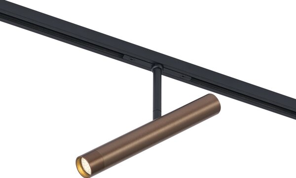 Faretto moderno bronzo scuro per sistema a binario monofase - Slimline Avery