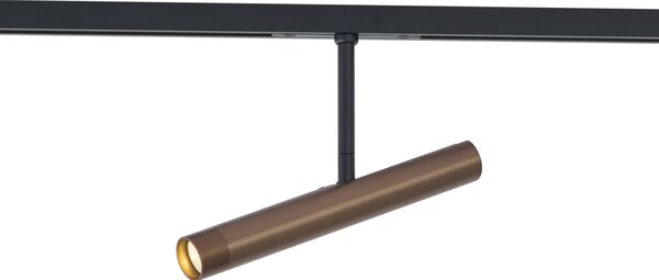 Faretto moderno bronzo scuro per sistema a binario monofase - Slimline Avery