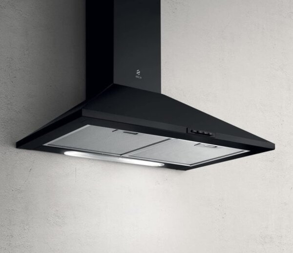 Elica Cappa Cucina Aspirante a Parete Larghezza 60 cm colore Nero - PRF0151543