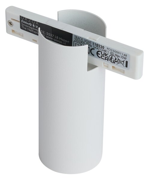Faretto moderno bianco per sistema a binario monofase GU10 35mm - Slimline Nubee Honey