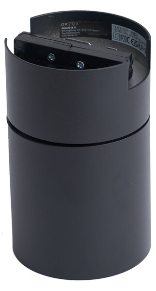 Faretto nero moderno per sistema a binario monofase GU10 70mm - Iconic Roto