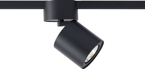 Faretto nero moderno per sistema a binario monofase GU10 70mm - Iconic Roto