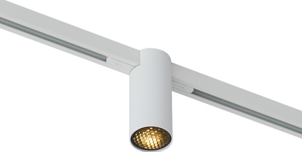 Faretto moderno bianco per sistema a binario monofase GU10 35mm - Slimline Nubee Honey