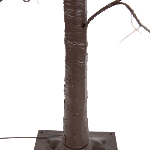 Lampada da terra natalizia albero marrone 120 cm con LED e timer IP44 - Ki