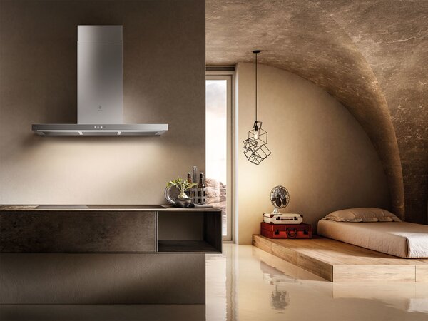 Elica Cappa Cucina Aspirante a Parete Larghezza 60 cm Profondit 42 cm colore Inox - PRF0144970 THIN IX/A/60