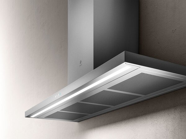 Elica Cappa Cucina Aspirante a Parete Larghezza 60 cm Profondit 42 cm colore Inox - PRF0144970 THIN IX/A/60
