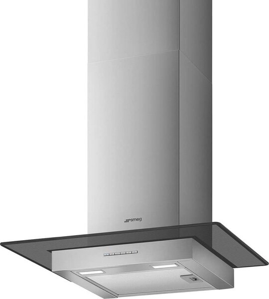 Smeg Cappa Cucina Aspirante a parete Larghezza 60 Cm profondit 45 Cm colore Acciaio - KATE600EX