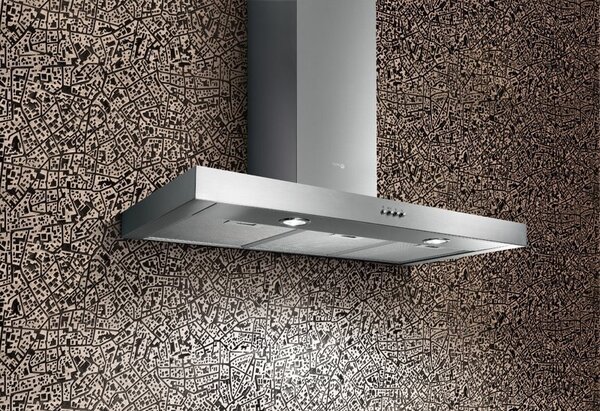 TURBOAIR Cappa Cucina Aspirante a Parete Larghezza 60 cm Profondit 45 cm colore Acciaio - 55915416 SOFIA H6 IX/A/60
