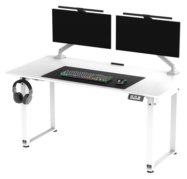ULTRADESK UPLIFT Scrivania elettrica regolabile in altezza 160×75 cm bianca