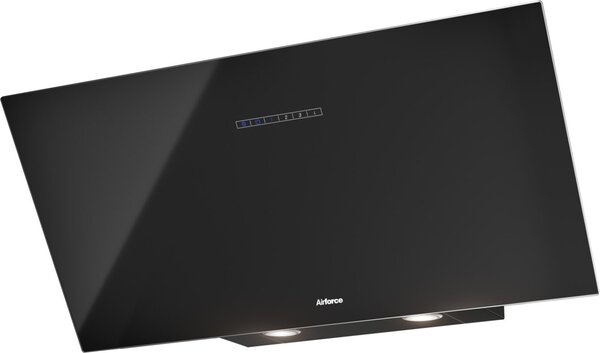 Airforce Cappa Cucina Aspirante a Parete Larghezza 80 cm Classe A colore Nero - CCF2038512 F203 BL/A/80