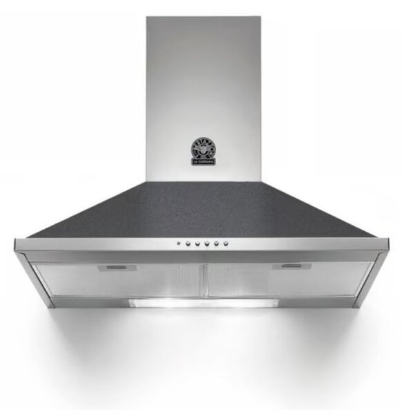 La Germania Cappa Cucina Aspirante a Parete Larghezza 80 cm Profondit 46 cm Classe D colore Acciaio Inox - K80 AM LN D