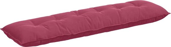 Cuscino per Schiena Rosso Vino 180 x 50 cm Tessuto in Cords