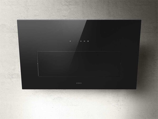Elica Cappa Cucina Aspirante a Parete Larghezza 85 cm colore Nero - PRF0164459 BLOOM BL MAT/A/85