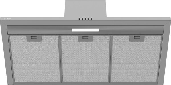 Samet Cappa Cucina Aspirante a Parete Larghezza 90 cm Classe D colore Inox - Embla90IX