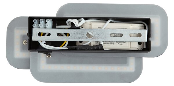 Lampada da parete moderna nera con LED dimmerabile a 3 livelli - Dias
