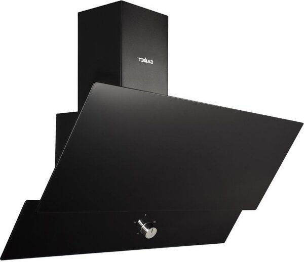 Samet Cappa Cucina Aspirante a Parete Larghezza 90 cm Classe D colore Nero - Turbine90NE