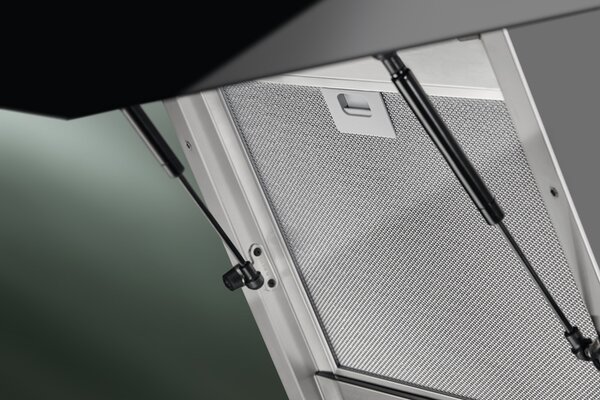 Electrolux Cappa Cucina Aspirante a Parete Larghezza 90 cm colore Inox Nero - KFVB19K
