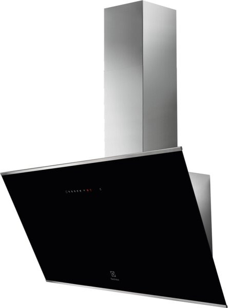 Electrolux Cappa Cucina Aspirante a Parete Larghezza 90 cm colore Inox Nero - KFVB19K