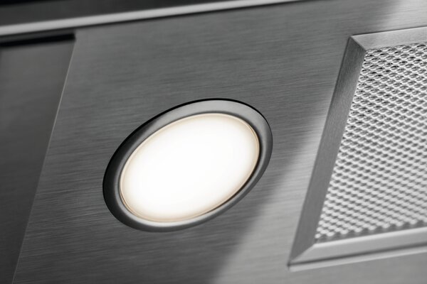 Electrolux Cappa Cucina Aspirante a Parete Larghezza 90 cm colore Inox Nero - KFVB19K