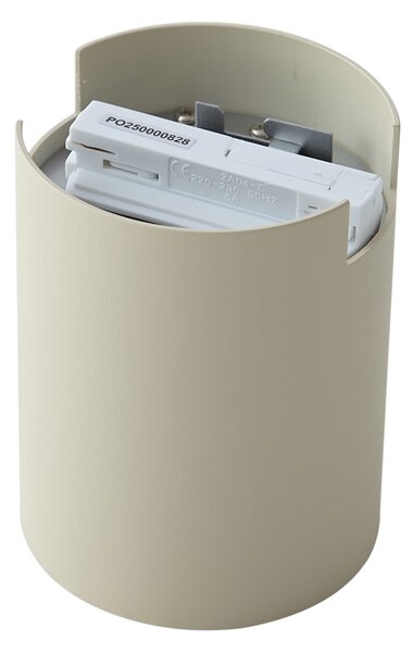 Faretto moderno beige per sistema a binario monofase - Iconic Rondoo Up