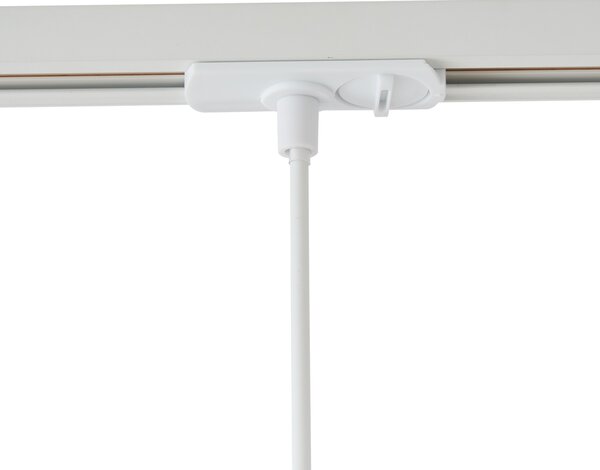 Lampada a sospensione moderna beige e bianca per sistema a binario monofase GU10 70mm - Iconic Holt