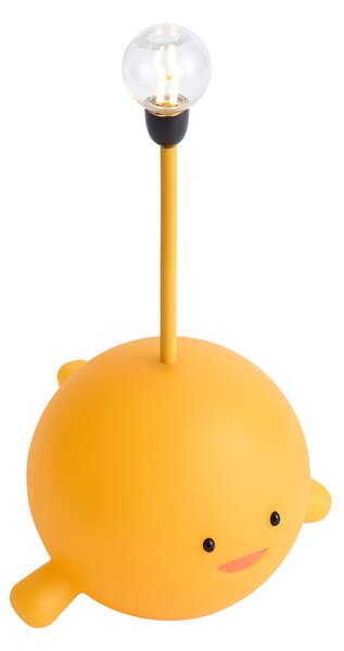 Lampada da tavolo moderna gialla con LED ricaricabile - Bulby