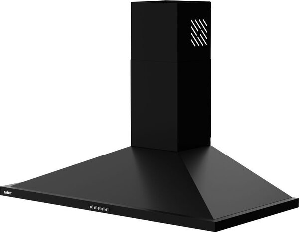 Samet Cappa Cucina Aspirante a Parete Larghezza 90 cm colore Nero - Eolo90NE