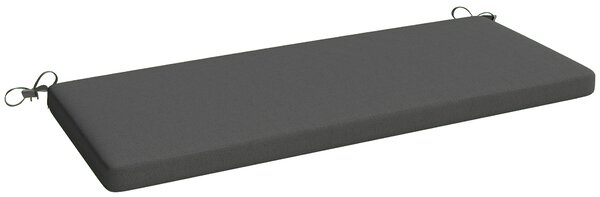 Outsunny Cuscino per panca da giardino per 2 posti per esterno con fodera rimovibile UPF 30+ impermeabile 110x46x6,5 cm Grigio scuro | Aosom Italy