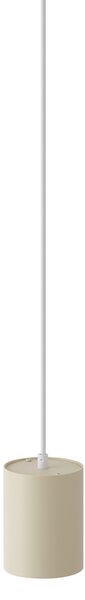 Lampada a sospensione moderna beige e bianca per sistema a binario monofase GU10 70mm - Iconic Holt