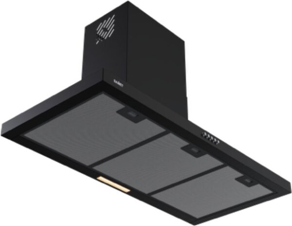 Samet Cappa Cucina Aspirante a Parete Larghezza 90 cm colore Nero - Embla90NE