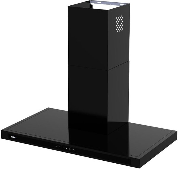 Samet Cappa Cucina Aspirante a Parete Larghezza 90 cm colore Nero Opaco - Tena90NE