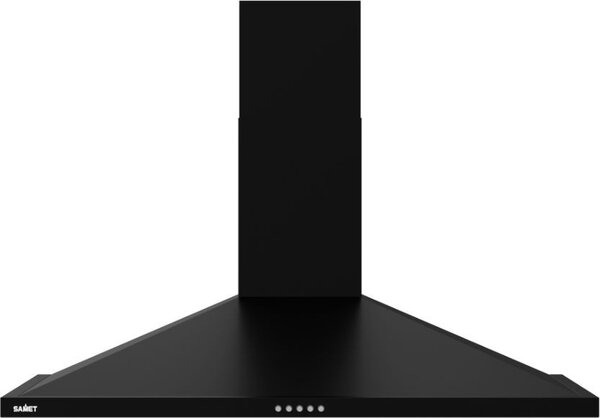 Samet Cappa Cucina Aspirante a Parete Larghezza 90 cm colore Nero - Eolo90NE