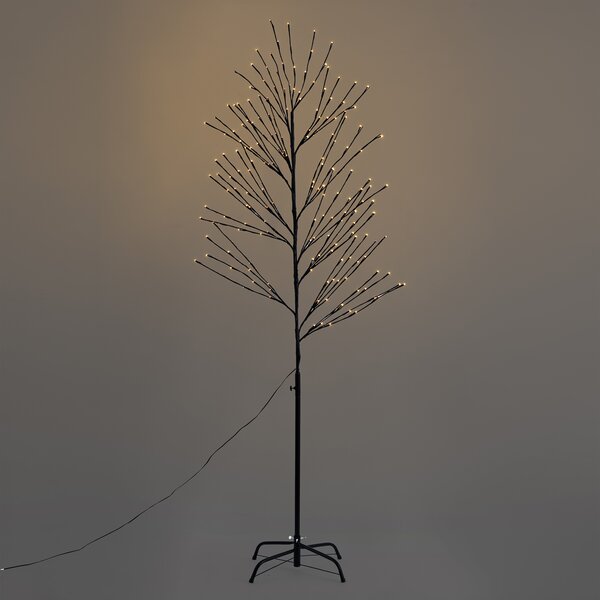 Albero di Natale nero 200 cm incl. LED IP44 - Vixen