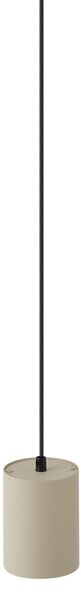 Lampada a sospensione moderna beige con nero per sistema a binario monofase GU10 70mm - Iconic Holt