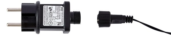 Albero di Natale nero 200 cm incl. LED IP44 - Vixen