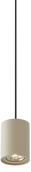 Lampada a sospensione moderna beige con nero per sistema a binario monofase GU10 70mm - Iconic Holt